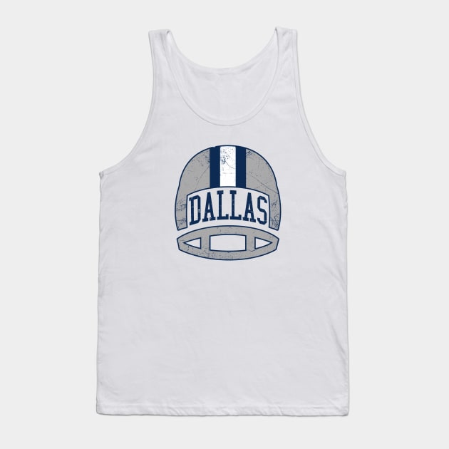 Dallas Retro Helmet - White Tank Top by KFig21